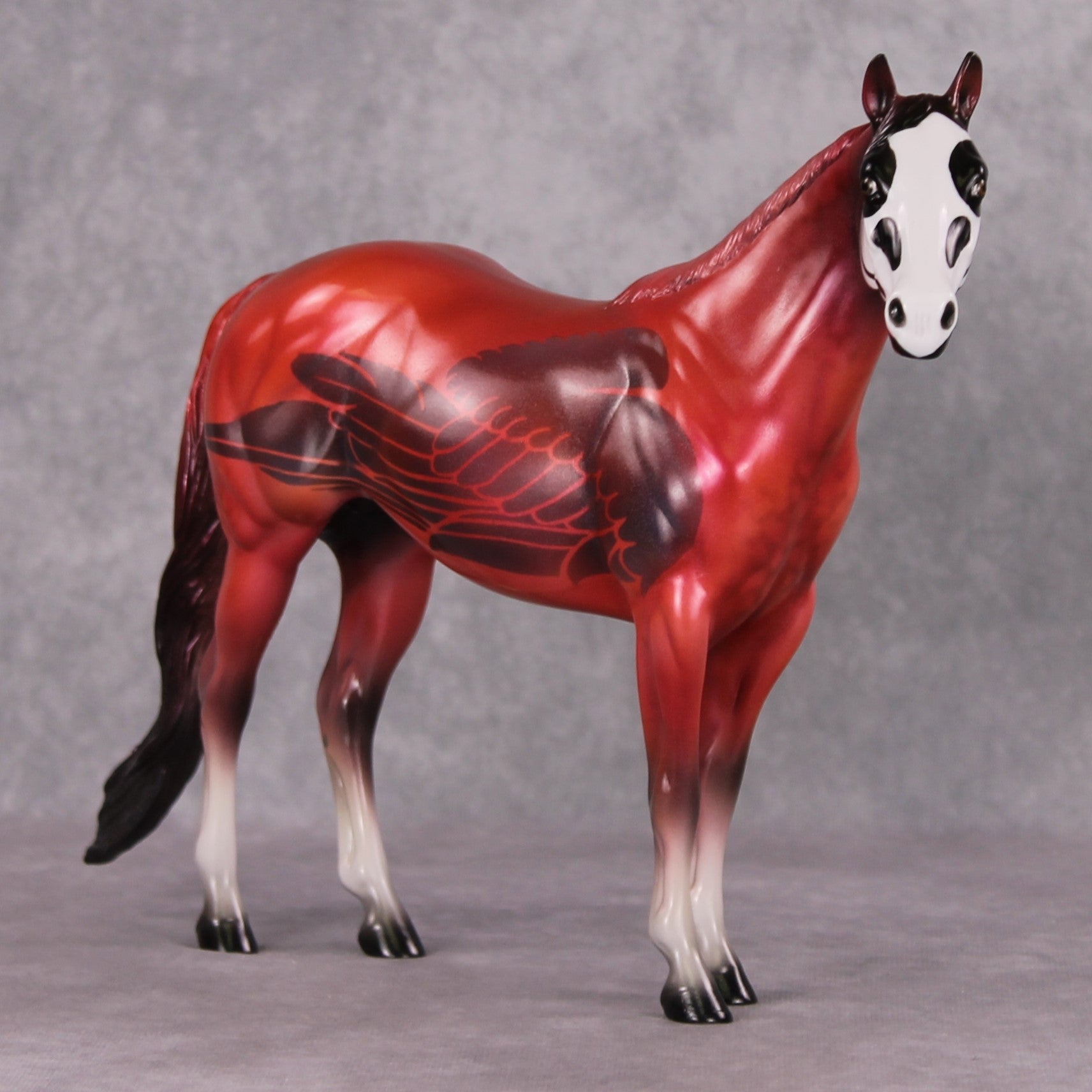 The Bird With No Name OOAK Deco Ideal Stock Horse Painted By Pernille Forsberg Bojsen MHP Auction