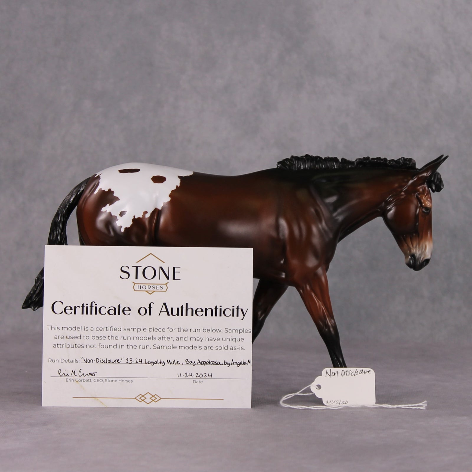 Non Disclosure OOAK Loyalty Mule Sample MHP Auction