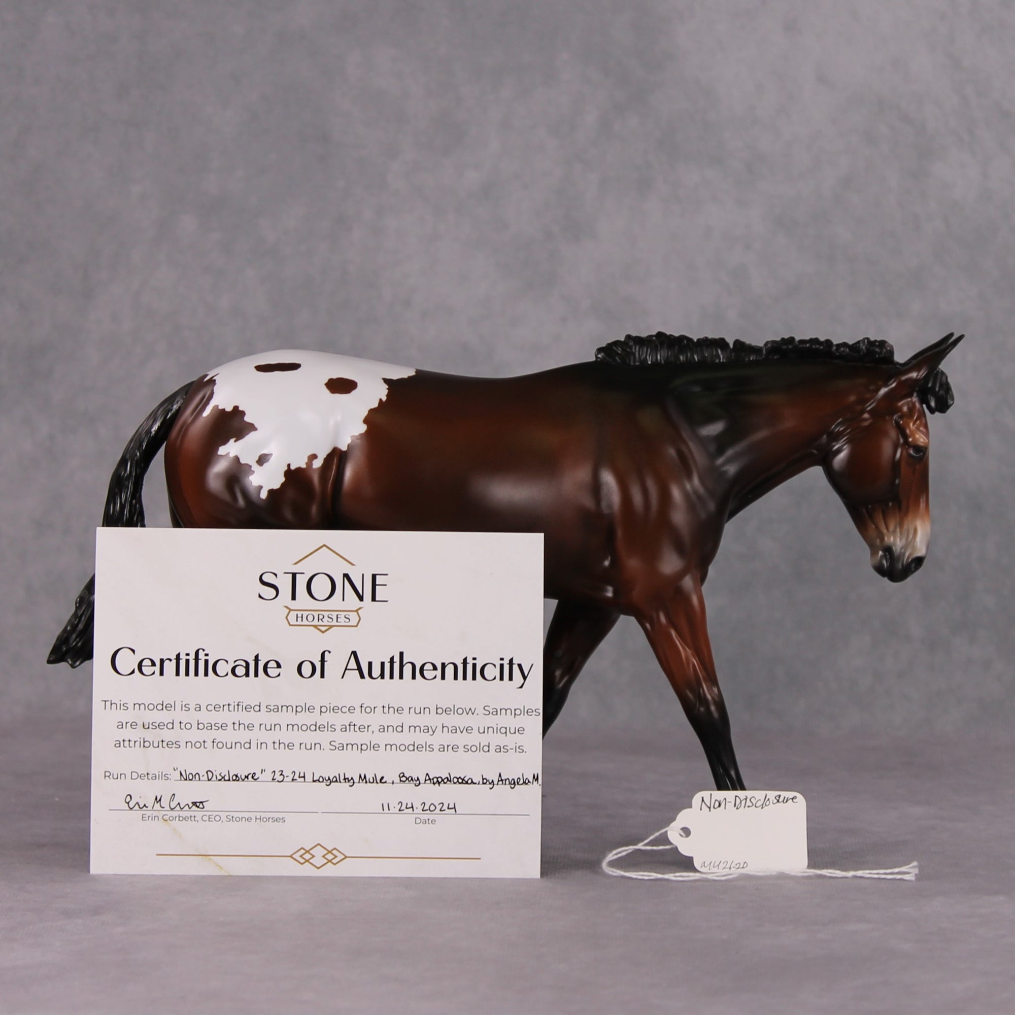 Non Disclosure OOAK Loyalty Mule Sample MHP Auction