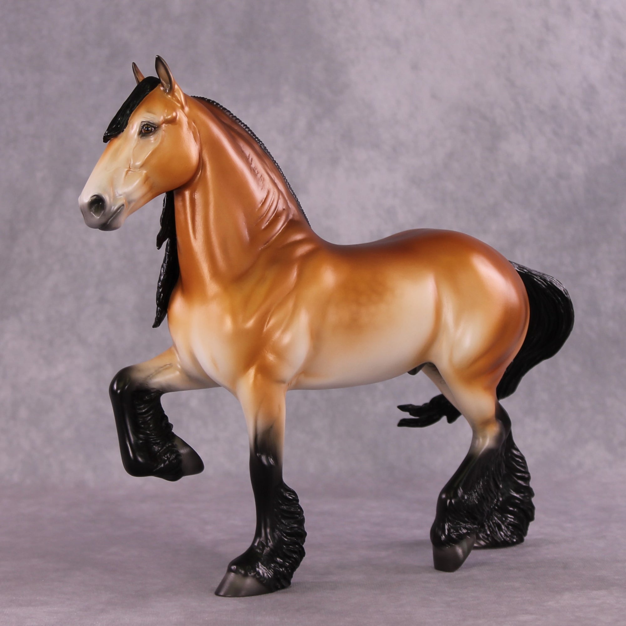 &quot;Boone&quot; OOAK FCM Trotting Drafter by Ellen Robbins SHCF25OS