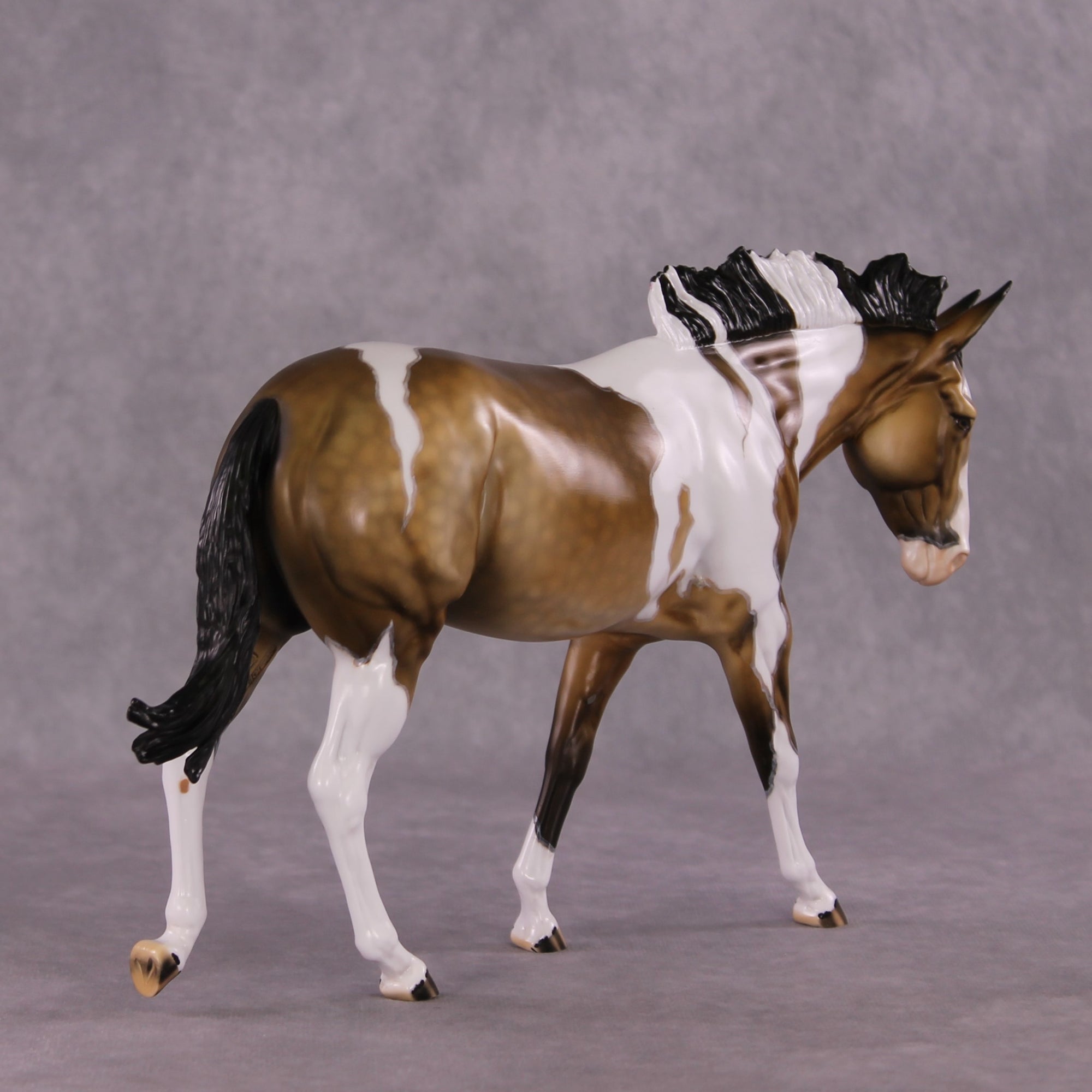 "Afternoon Coffee" OOAK FCM Large Mule by Dawn Quick SHCF25