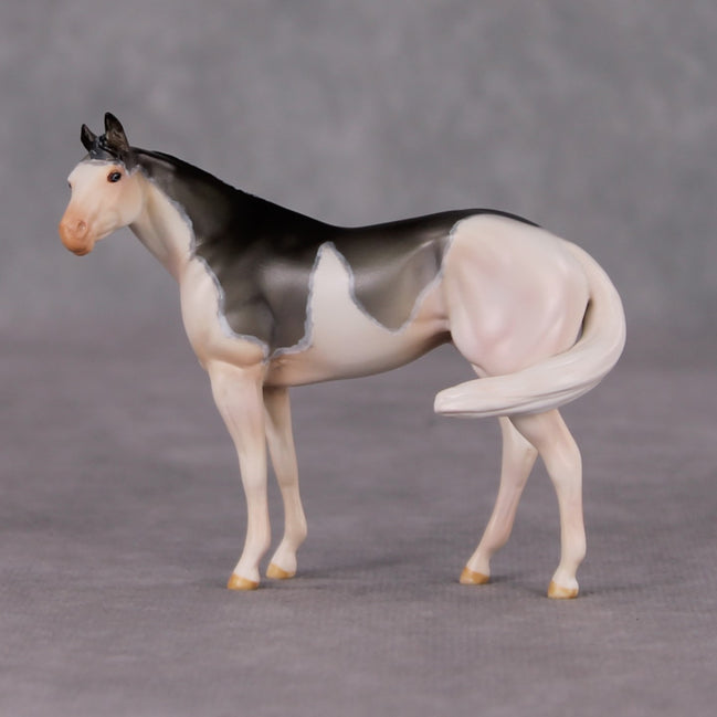 Lavender Spritz OOAK Grulla Custom Stock Chip By Amanda Brock MHP Auction 12/3/24