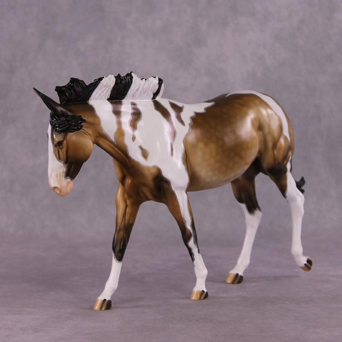 "Afternoon Coffee" OOAK FCM Large Mule by Dawn Quick SHCF25