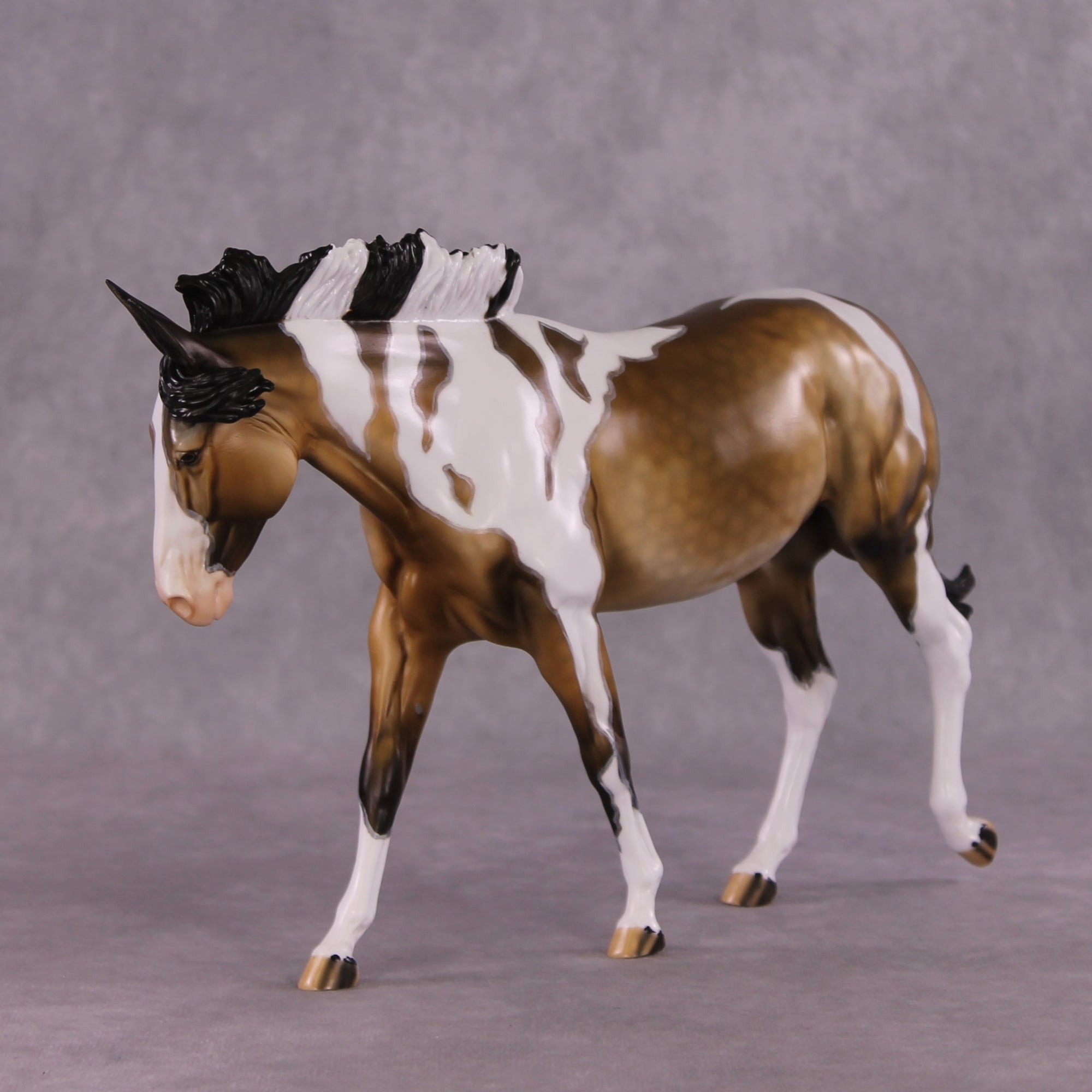 "Afternoon Coffee" OOAK FCM Large Mule by Dawn Quick SHCF25