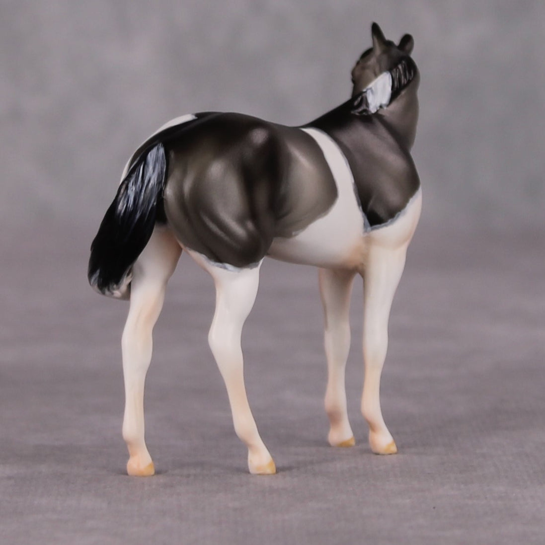 Lavender Haze OOAK Grulla Custom Stock Chip By Amanda Brock MHP Auction 12/3/24