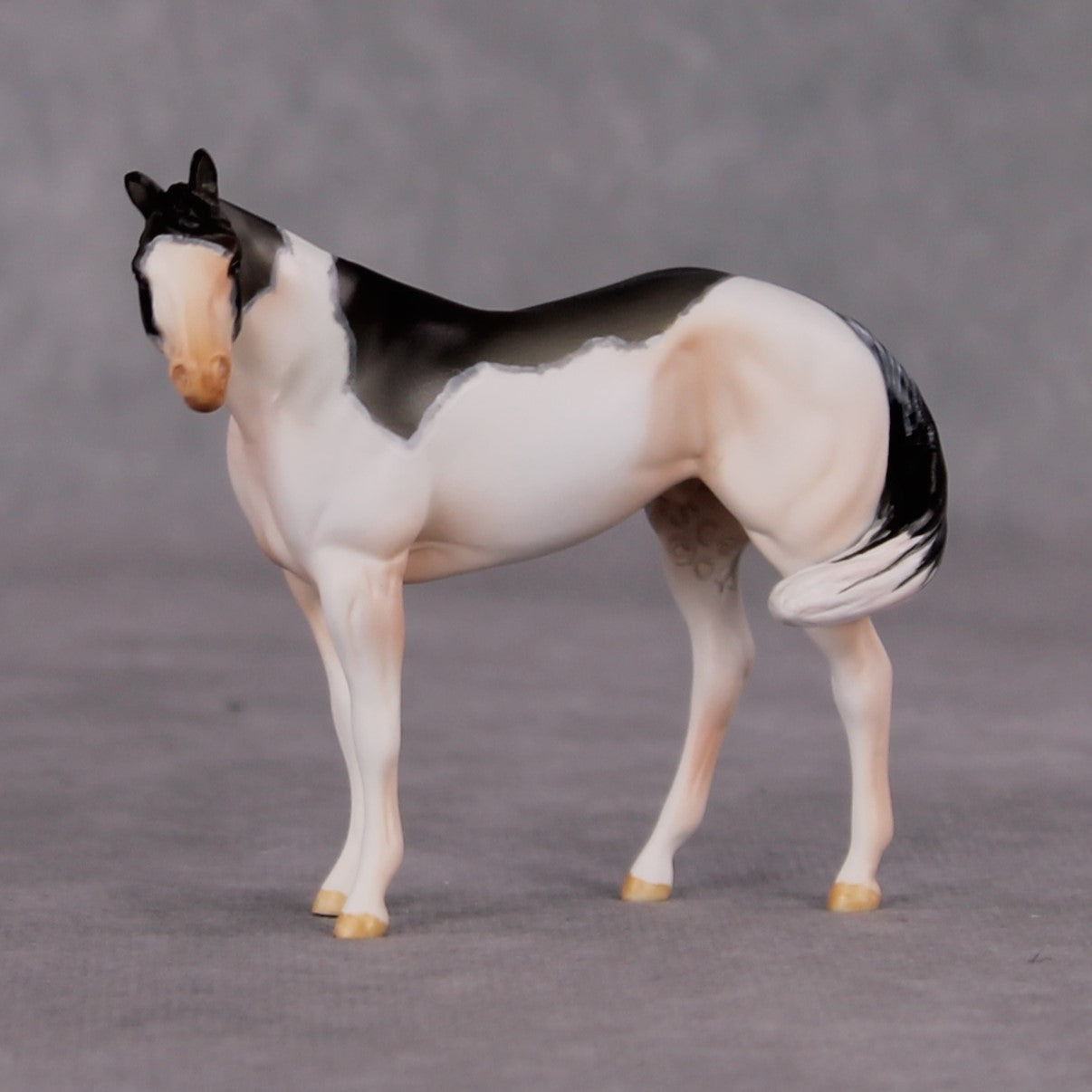 Lavender Haze OOAK Grulla Custom Stock Chip By Amanda Brock MHP Auction 12/3/24