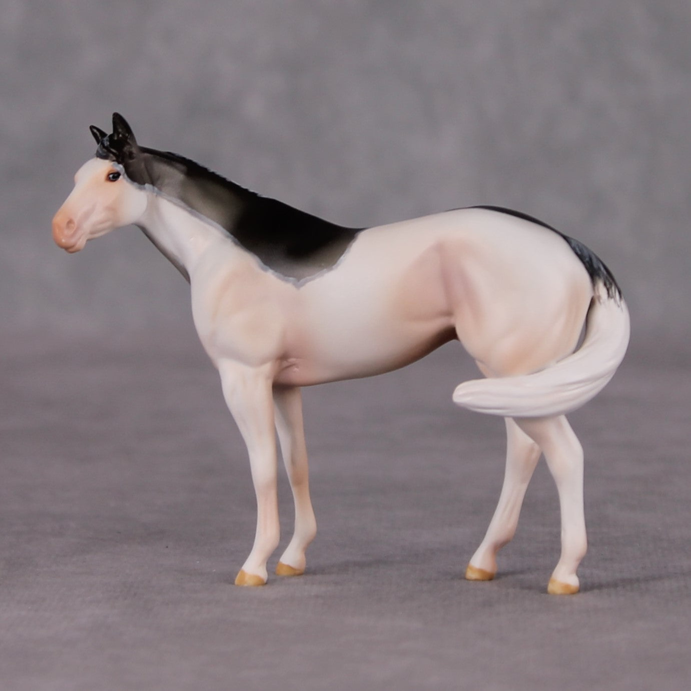 Lavender Mist OOAK Grulla Custom Stock Chip By Amanda Brock MHP Auction 12/3/24