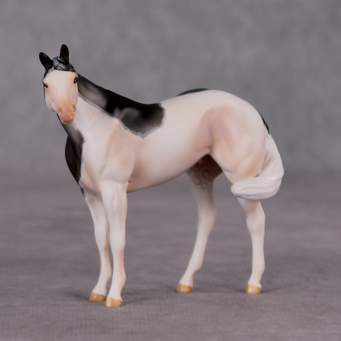 Lavender Mist OOAK Grulla Custom Stock Chip By Amanda Brock MHP Auction 12/3/24