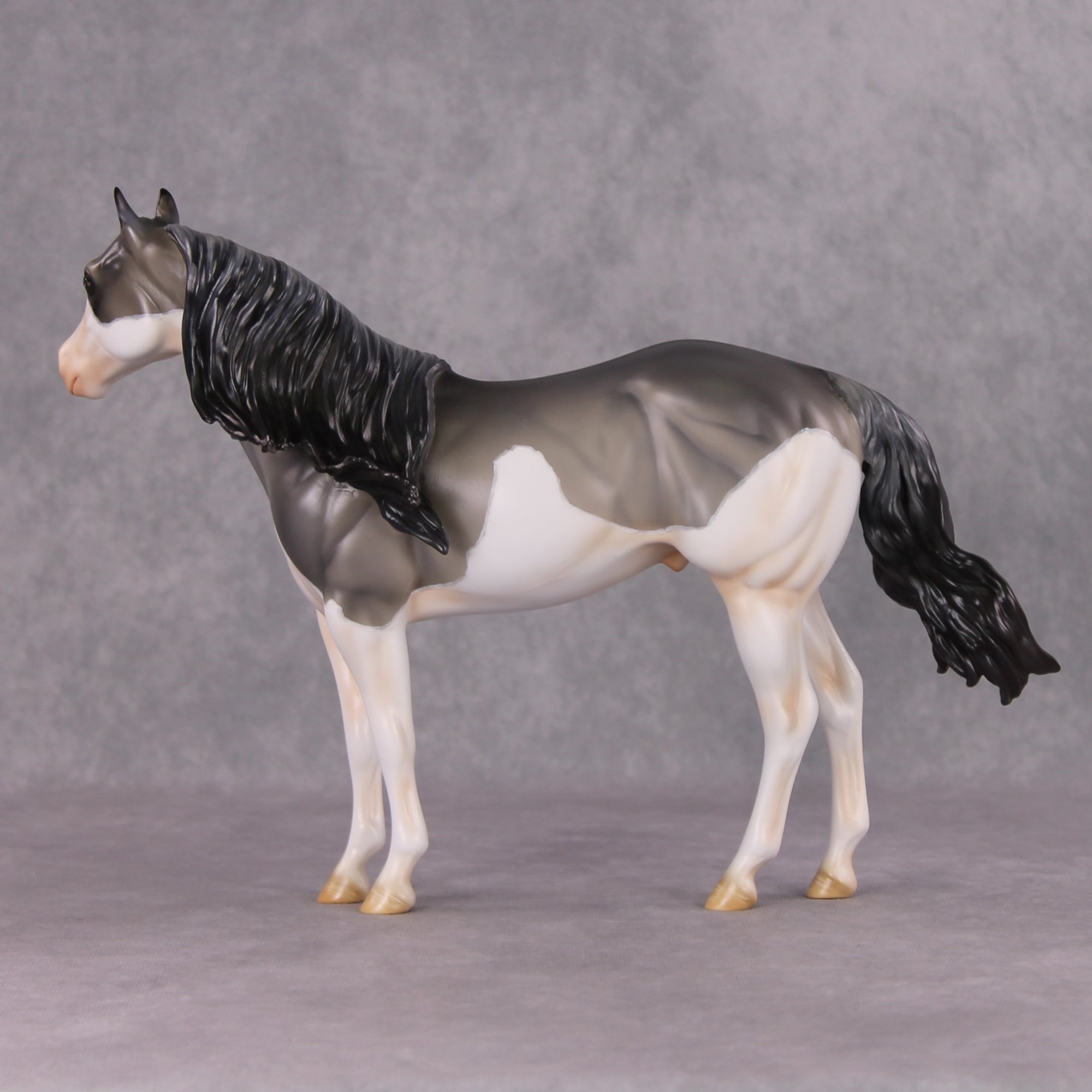 Lavender Fog OOAK Grulla ISH By Amanda Brock MHP Auction 12/3/24