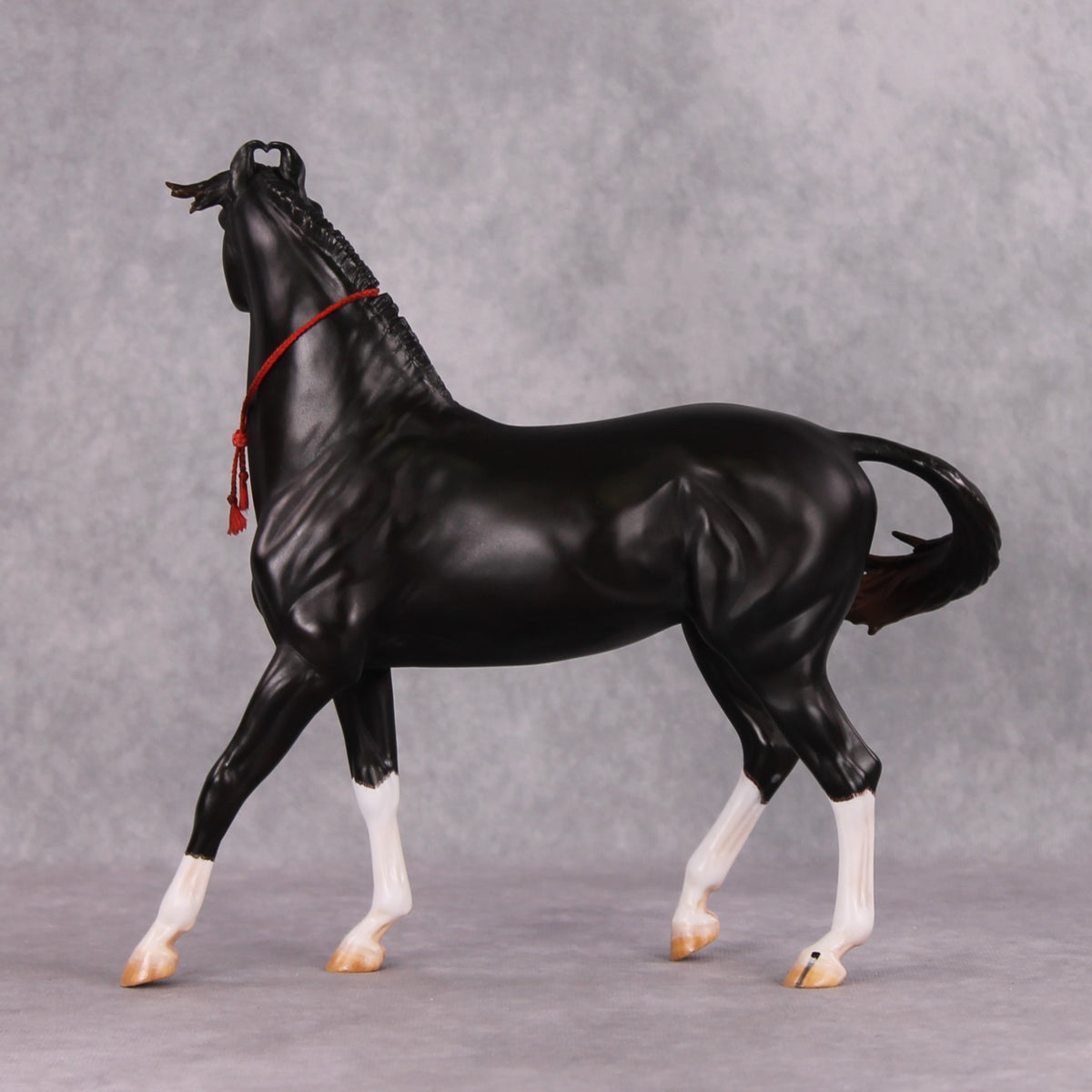 Eshan OOAK Dappled Black Extreme Custom Marwari Arabian By Kylee Parks Model Horse Place 12/3/24