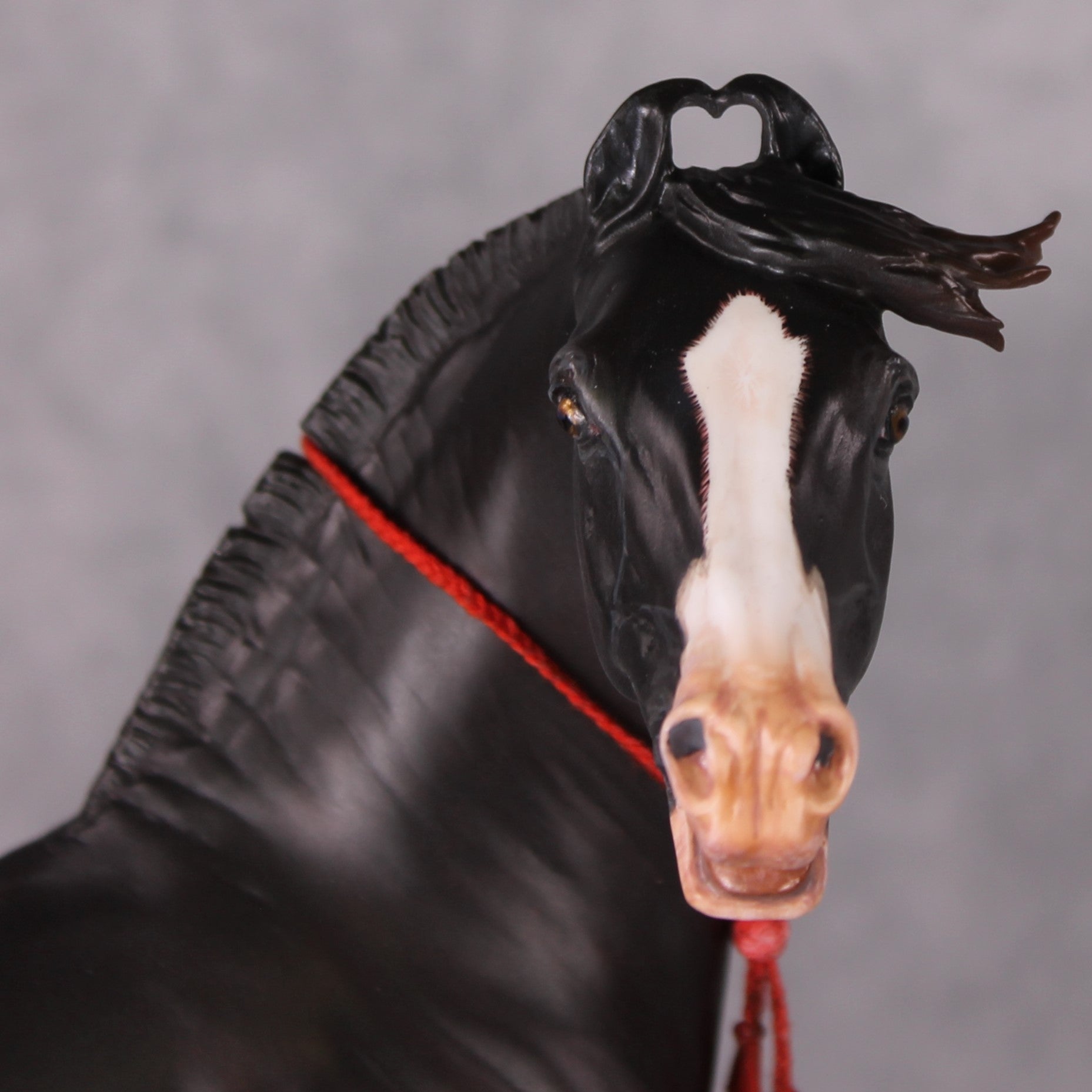 Eshan OOAK Dappled Black Extreme Custom Marwari Arabian By Kylee Parks Model Horse Place 12/3/24