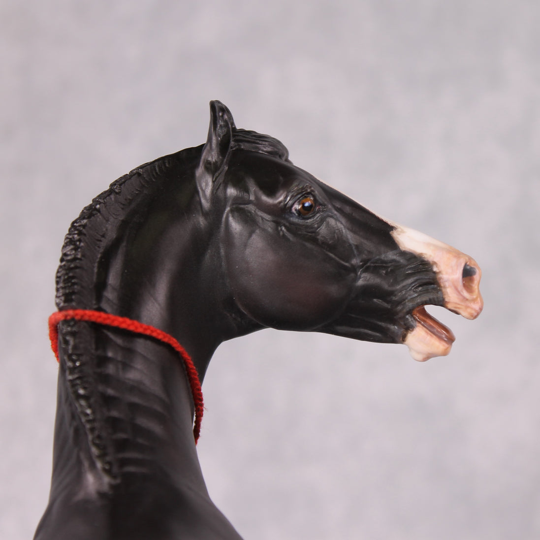 Eshan OOAK Dappled Black Extreme Custom Marwari Arabian By Kylee Parks Model Horse Place 12/3/24