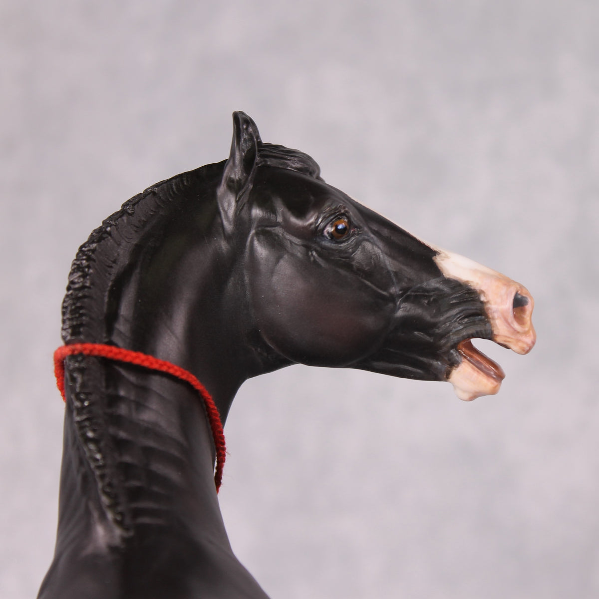 Eshan OOAK Dappled Black Extreme Custom Marwari Arabian By Kylee Parks Model Horse Place 12/3/24