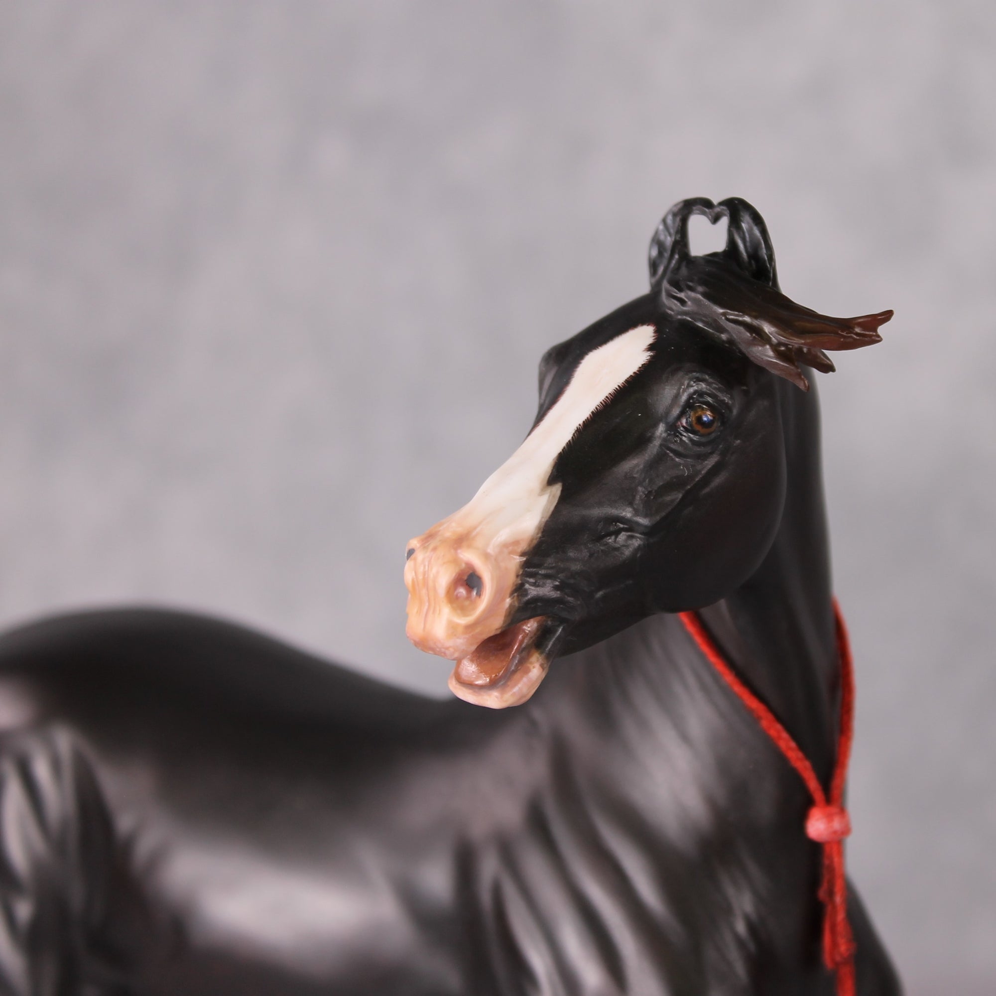 Eshan OOAK Dappled Black Extreme Custom Marwari Arabian By Kylee Parks Model Horse Place 12/3/24