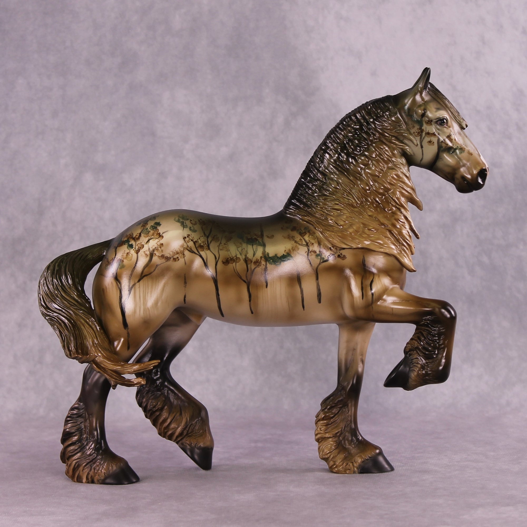 "Southern Gothic" OOAK FCM Trotting Drafter by Dawn Quick SHCF25