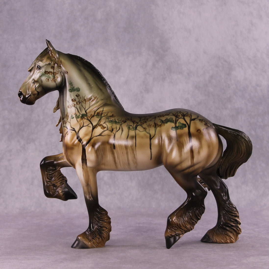 "Southern Gothic" OOAK FCM Trotting Drafter by Dawn Quick SHCF25