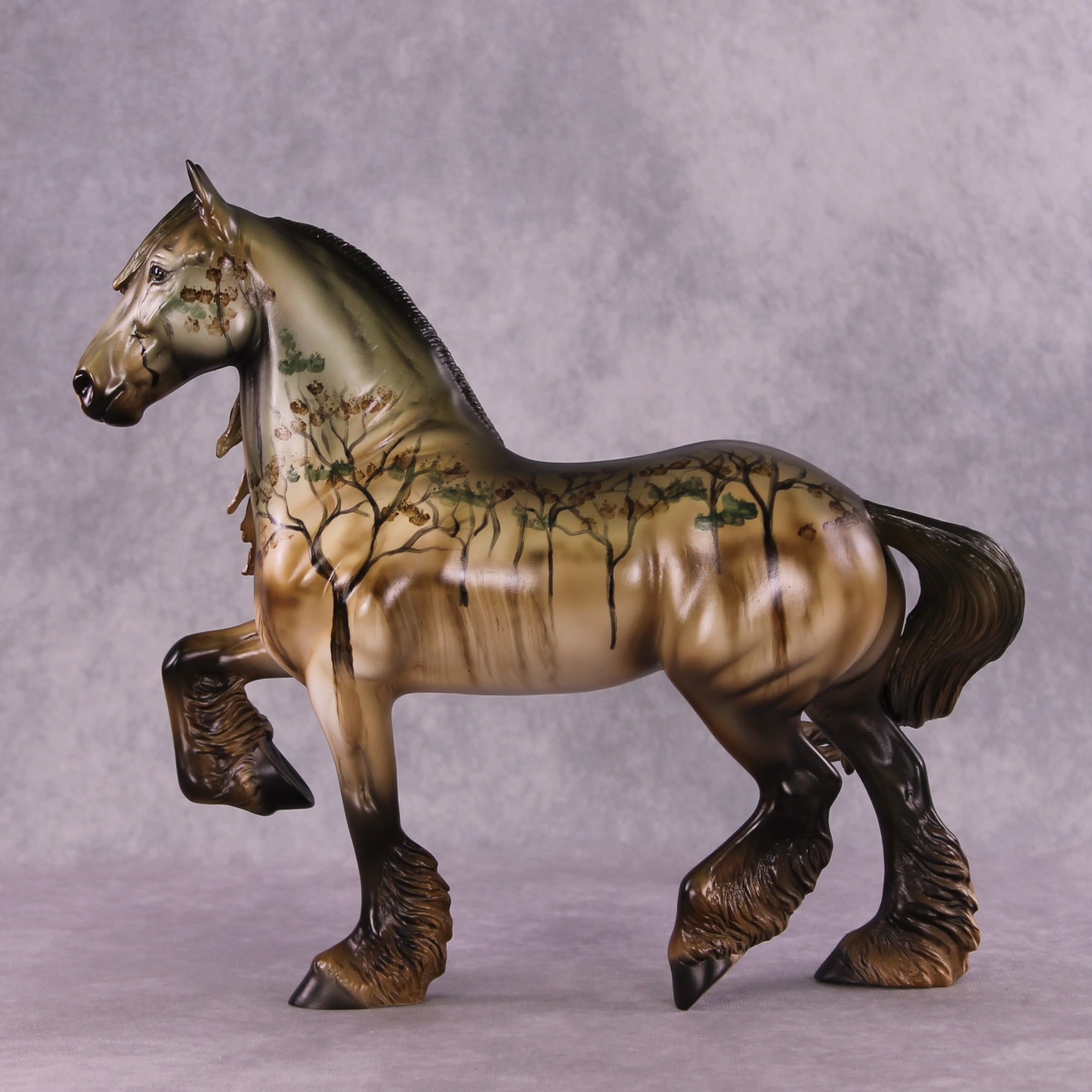 "Southern Gothic" OOAK FCM Trotting Drafter by Dawn Quick SHCF25