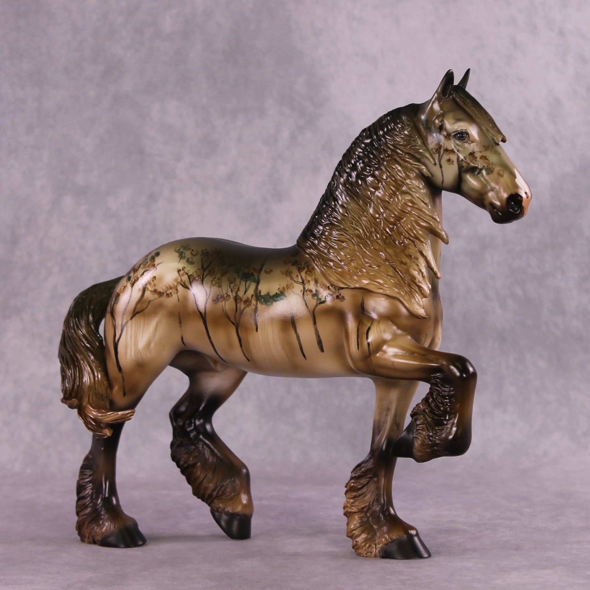 "Southern Gothic" OOAK FCM Trotting Drafter by Dawn Quick SHCF25