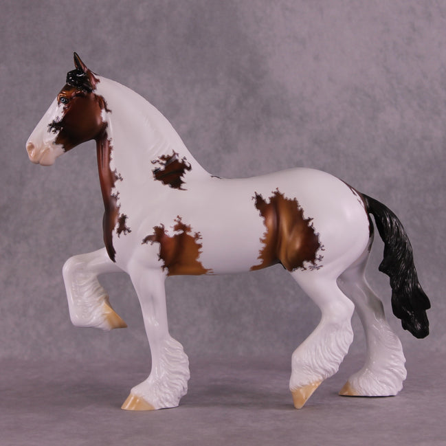 "Sir Trottington" OOAK FCM Trotting Drafter by Dawn Quick EQ25