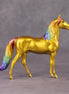 How It Ends OOAK Gold with Rainbow Mane & Tail Morgan Chip By Erin Corbett and Jess Hamill HS24