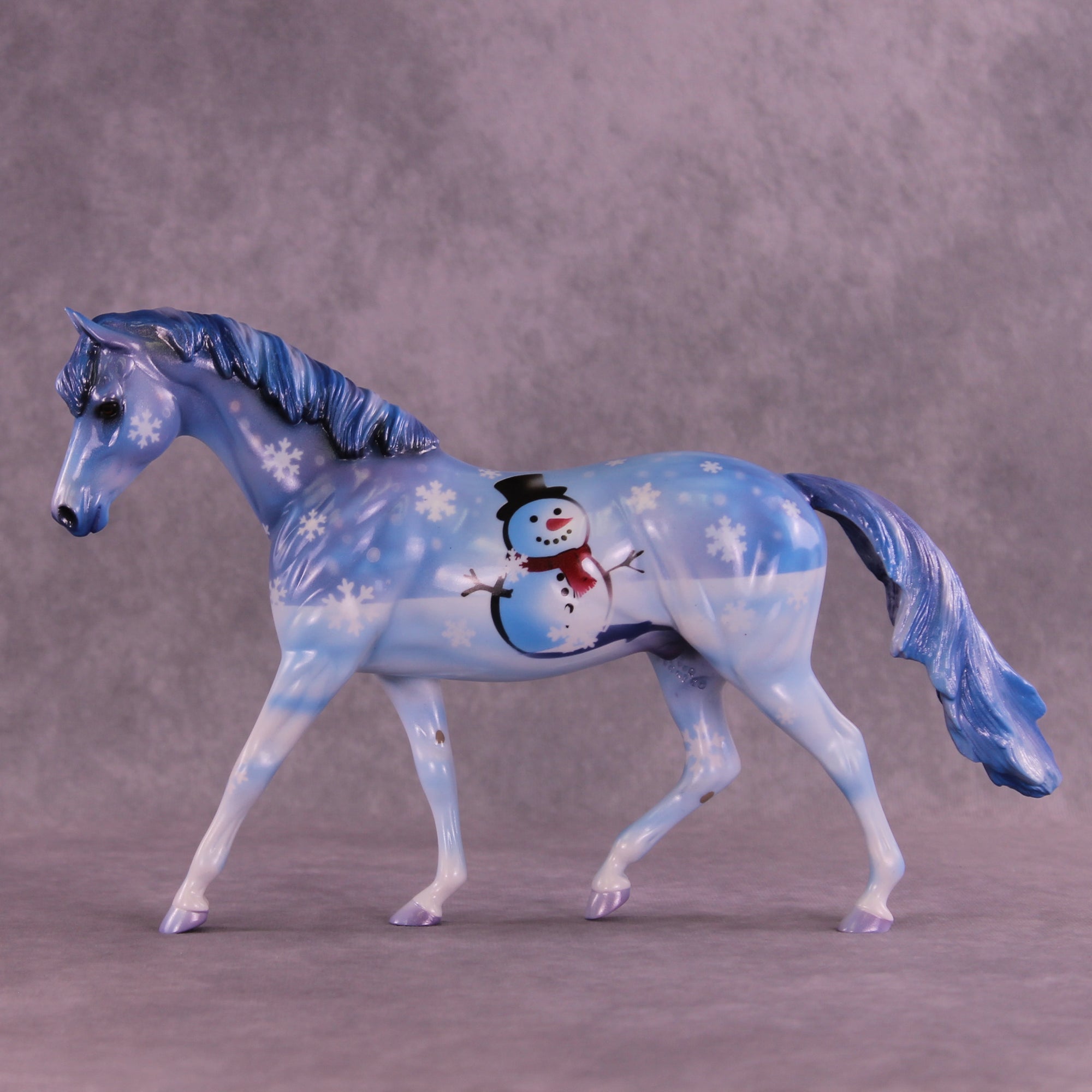 Little Snowman OOAK Pony by Enrique Duarte DDOOAKs25