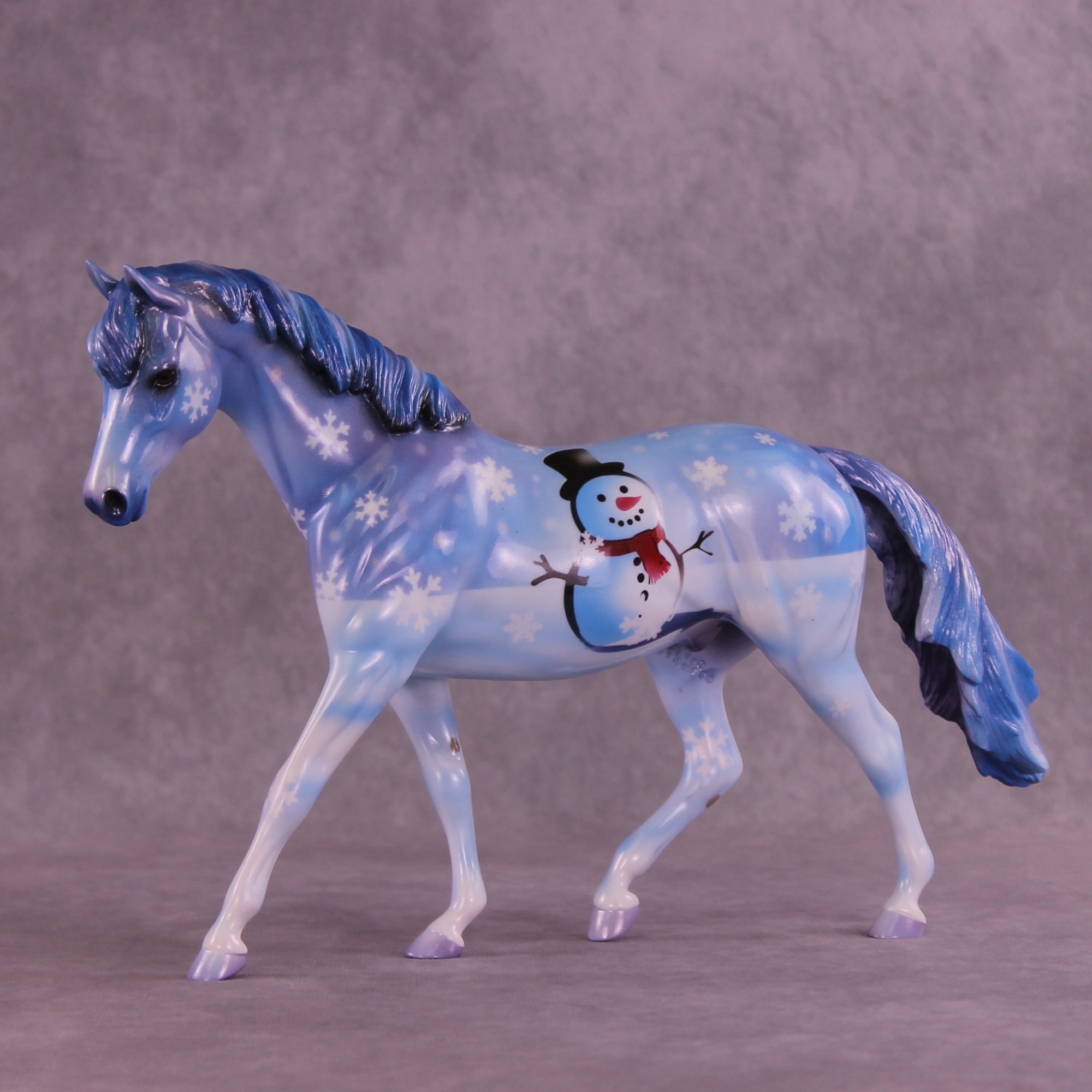 Little Snowman OOAK Pony by Enrique Duarte DDOOAKs25