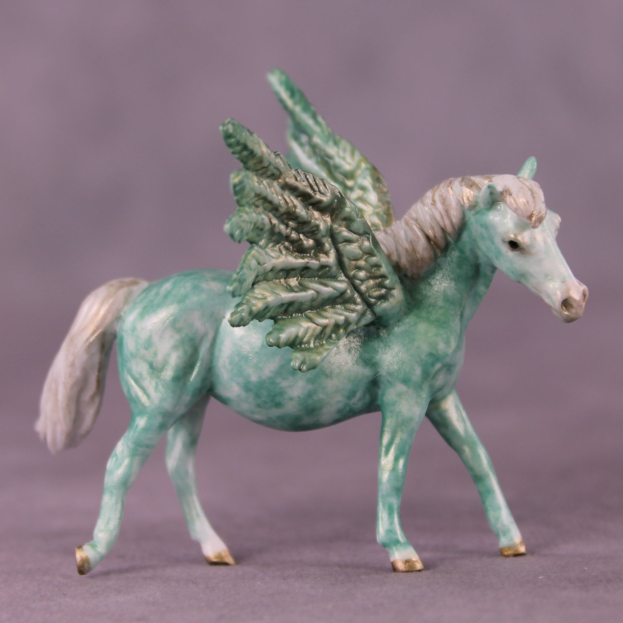 Ocean Mist OOAK FCM Chip Pony by Andrea Thomason MM25