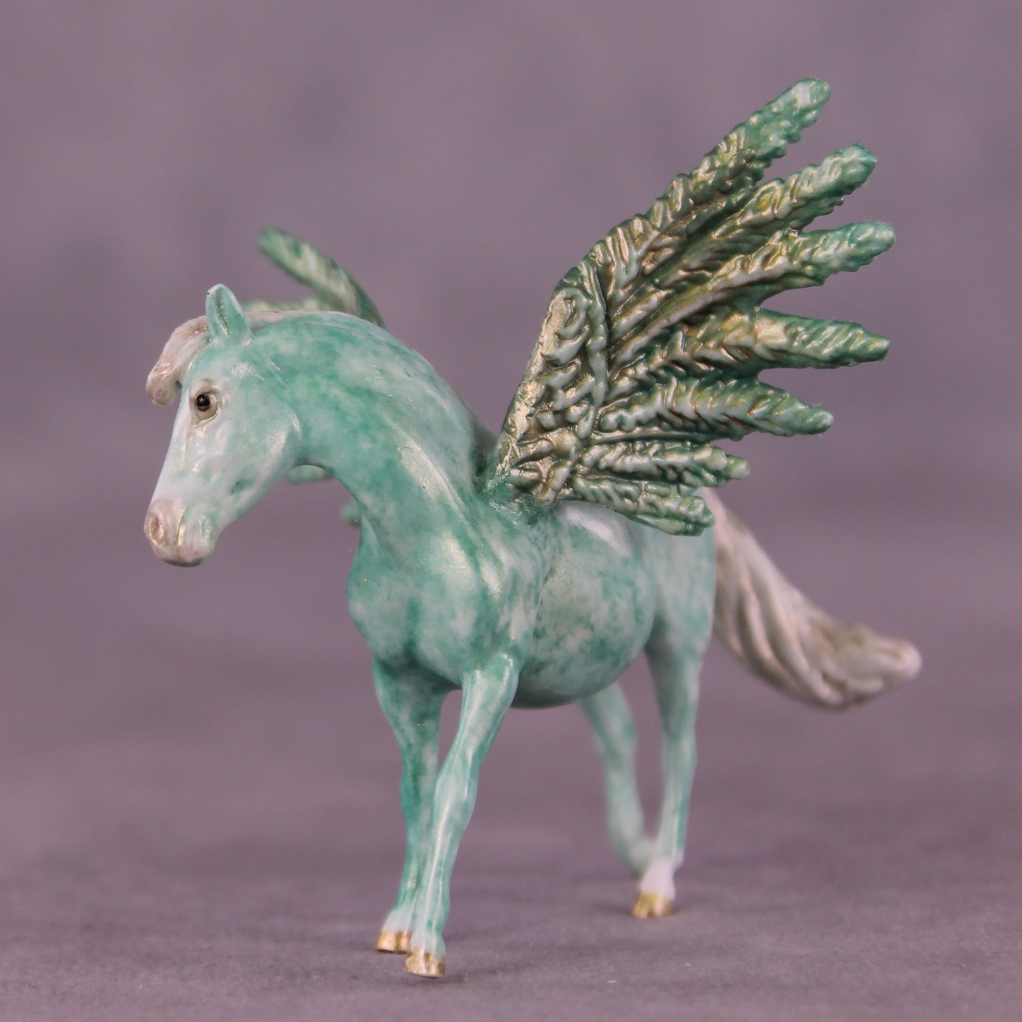 Ocean Mist OOAK FCM Chip Pony by Andrea Thomason MM25