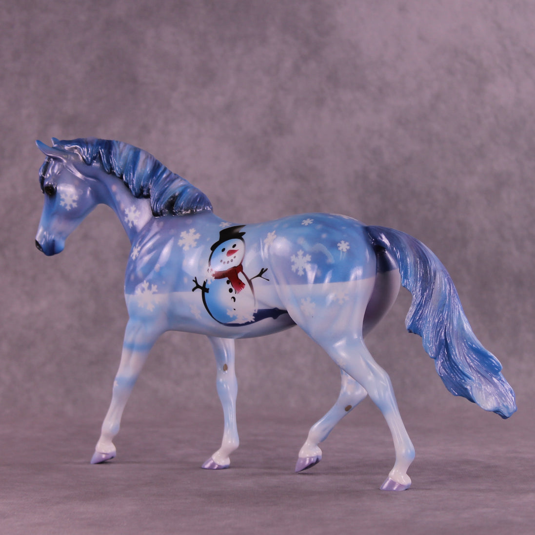 Little Snowman OOAK Pony by Enrique Duarte DDOOAKs25