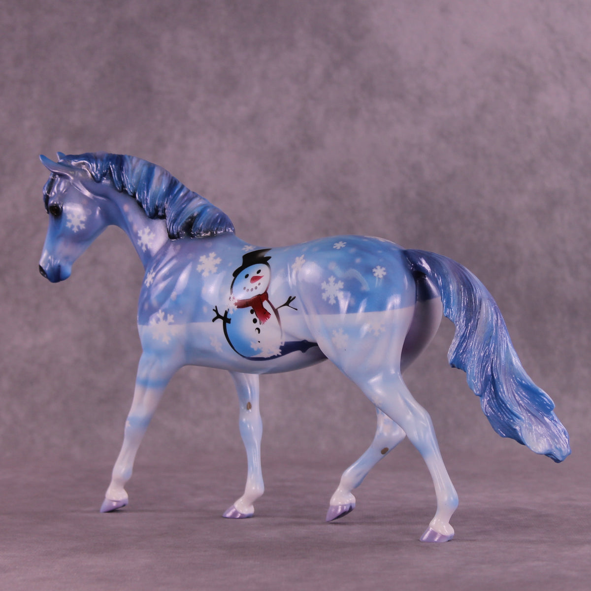 Little Snowman OOAK Pony by Enrique Duarte DDOOAKs25
