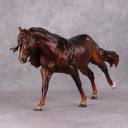 Farandi LE-15 Liver Chestnut Custom Running Stock Horse By Ashley Palmer Holiday Sale Run HS24
