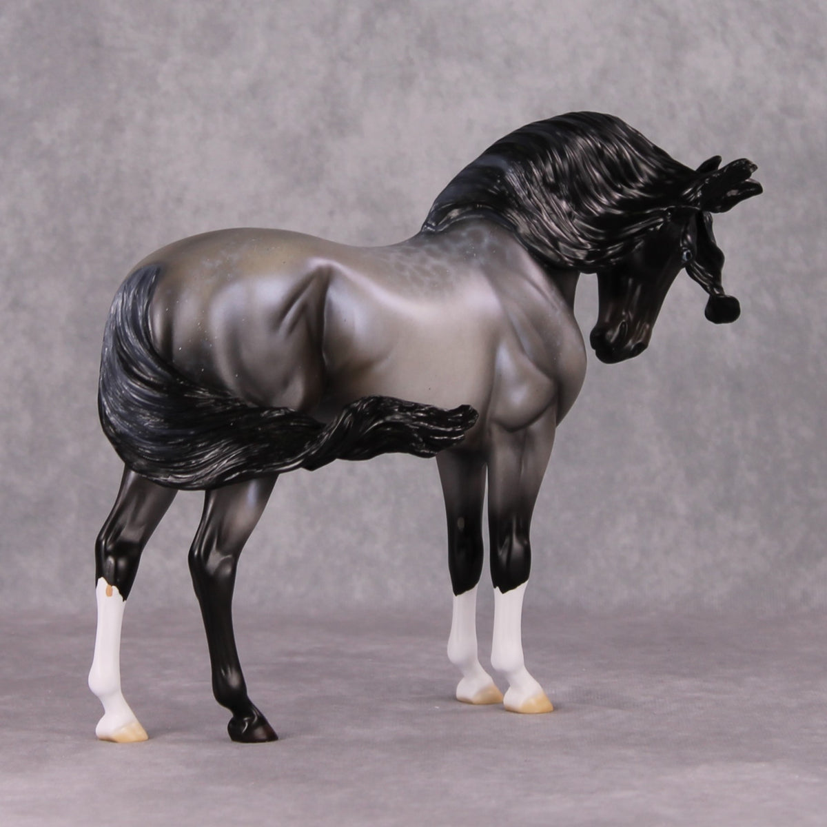 Winter Wizard LE-5 Pearly Blue Roan with Lacing Extreme Custom Andalusian by Ellen Robbins Holiday Sale Run HS24