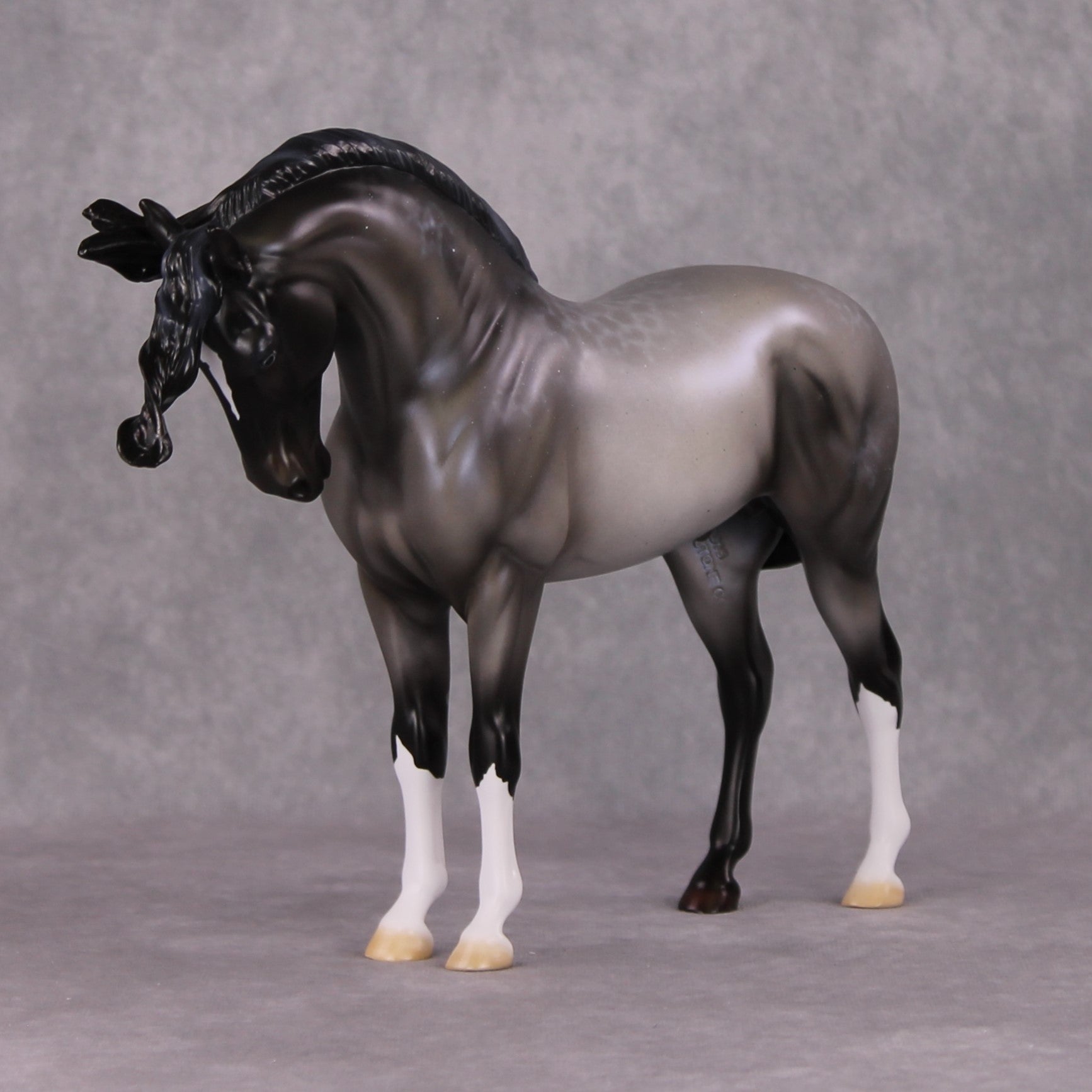 Winter Wizard LE-5 Pearly Blue Roan with Lacing Extreme Custom Andalusian by Ellen Robbins Holiday Sale Run HS24