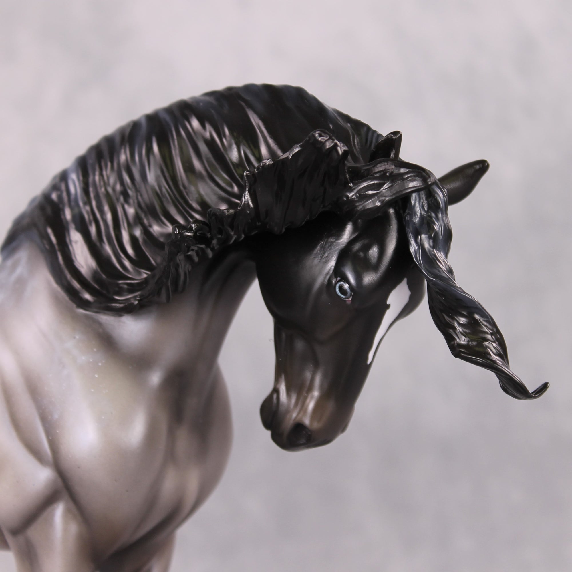 Winter Wizard LE-5 Pearly Blue Roan with Lacing Extreme Custom Andalusian by Ellen Robbins Holiday Sale Run HS24