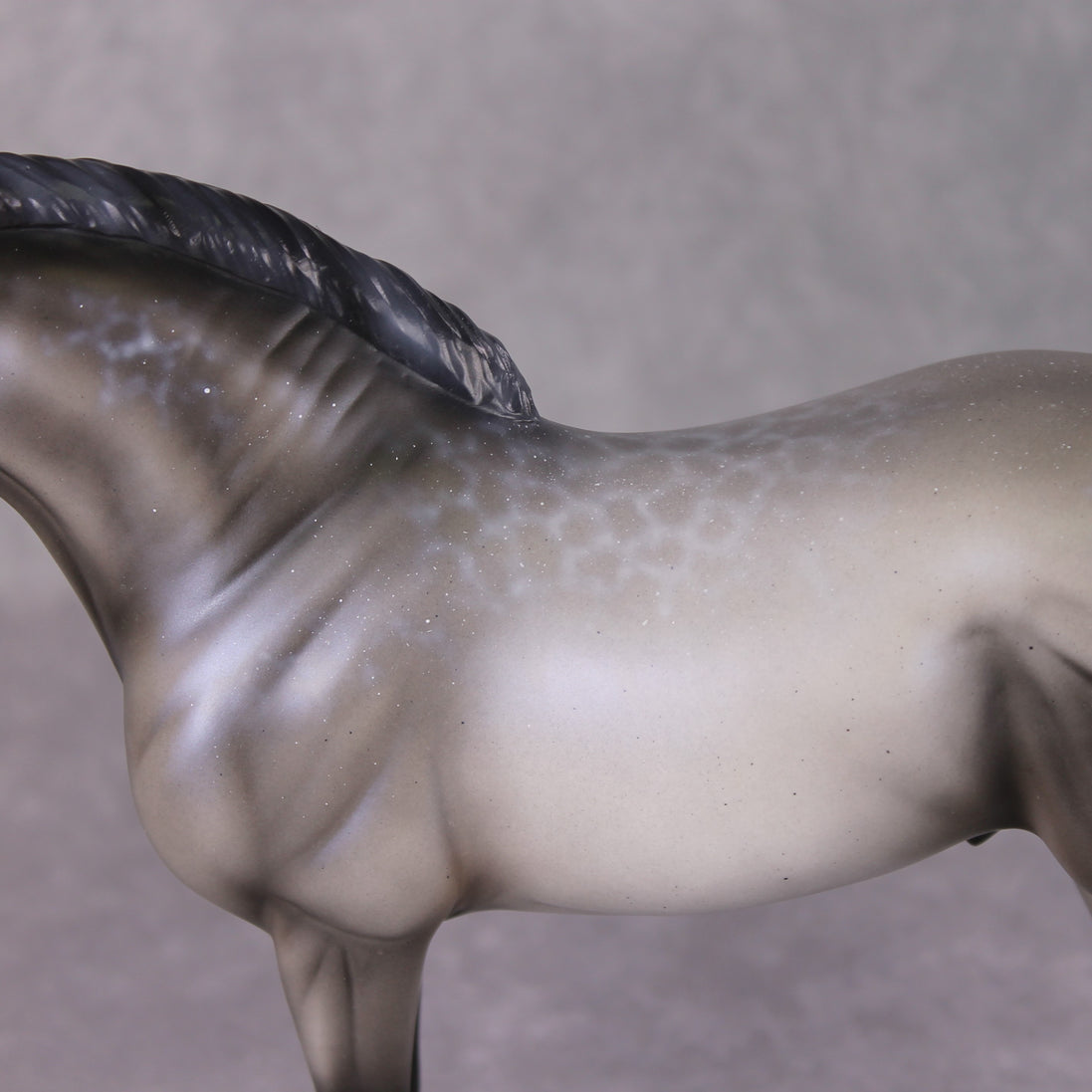 Winter Wizard LE-5 Pearly Blue Roan with Lacing Extreme Custom Andalusian by Ellen Robbins Holiday Sale Run HS24