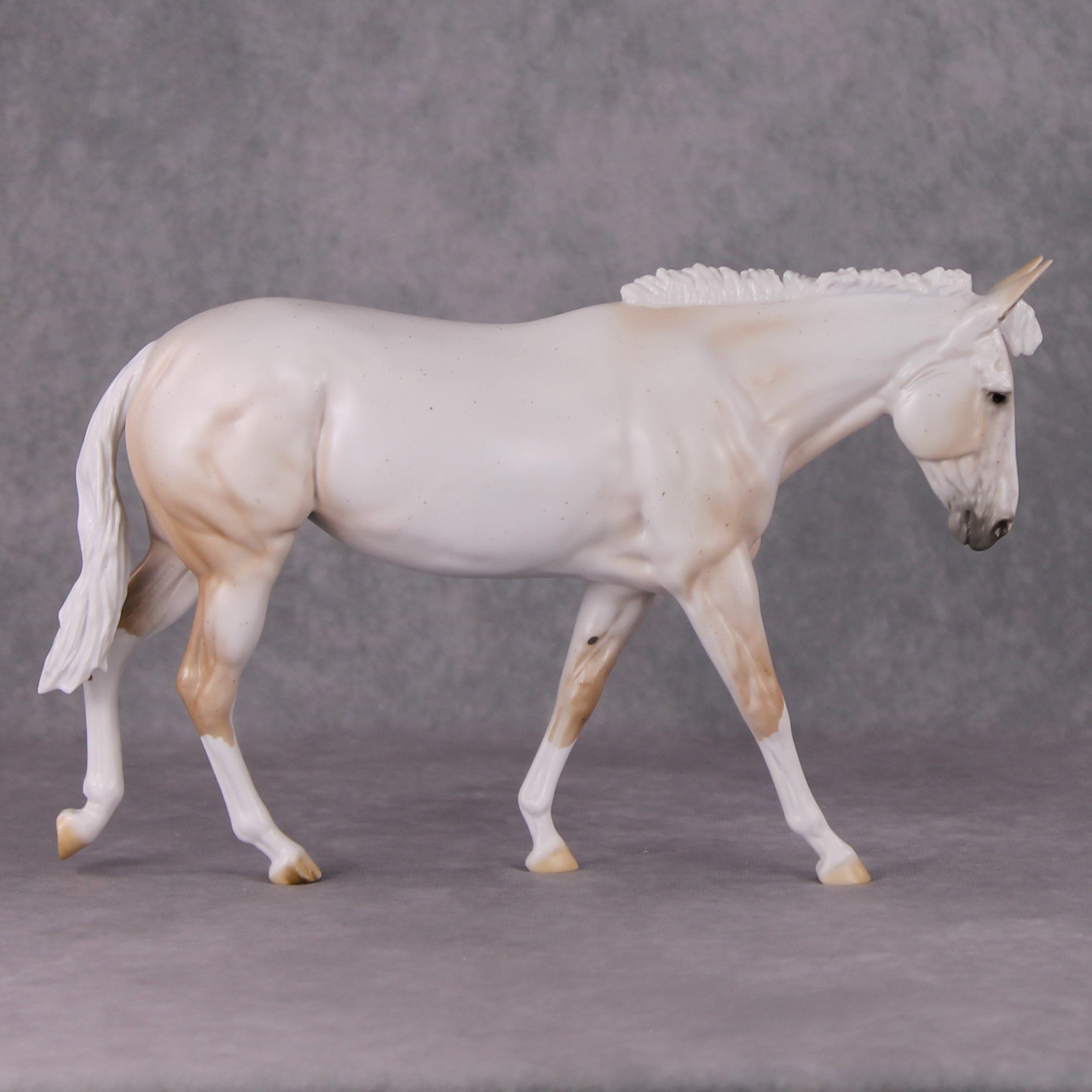 Sugar Plum LE-3 Pearly Fleabitten Mulberry Grey Mule by Ellen Robbins Holiday Sale Run HS24