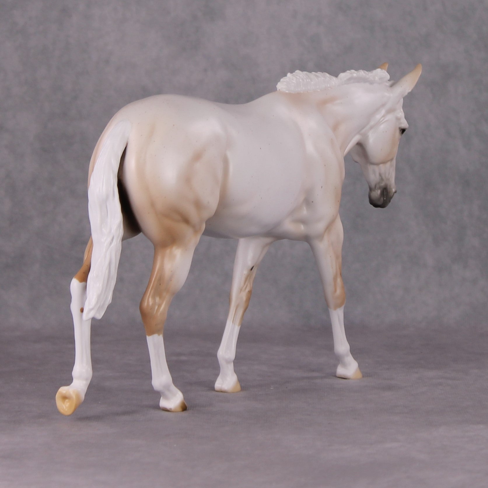 Sugar Plum LE-3 Pearly Fleabitten Mulberry Grey Mule by Ellen Robbins Holiday Sale Run HS24