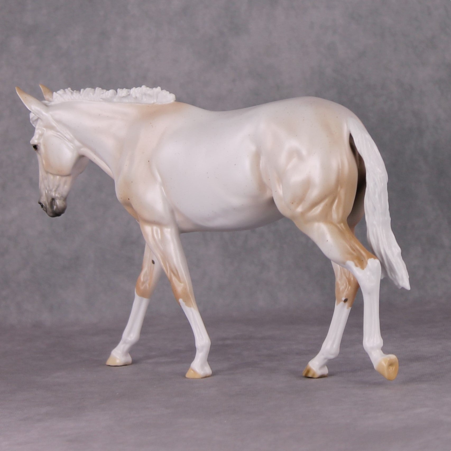 Sugar Plum LE-3 Pearly Fleabitten Mulberry Grey Mule by Ellen Robbins Holiday Sale Run HS24