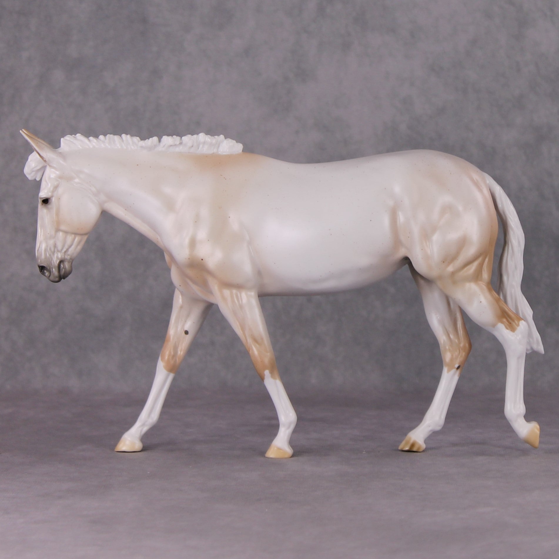 Sugar Plum LE-3 Pearly Fleabitten Mulberry Grey Mule by Ellen Robbins Holiday Sale Run HS24