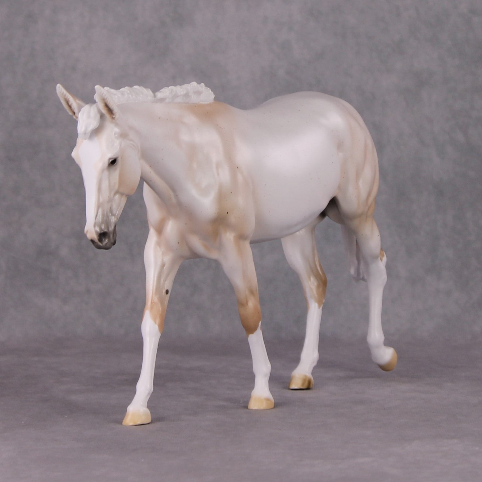 Sugar Plum LE-3 Pearly Fleabitten Mulberry Grey Mule by Ellen Robbins Holiday Sale Run HS24