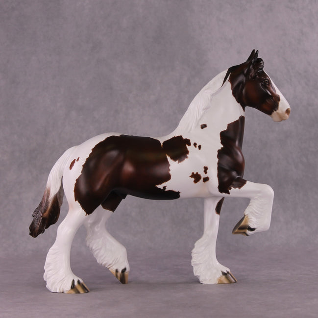 "Grotowski" OOAK FCM Trotting Drafter by Julie Keim SHCF25 Drawing