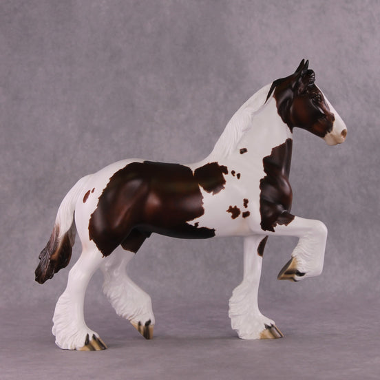 "Grotowski" OOAK FCM Trotting Drafter by Julie Keim SHCF25 Drawing