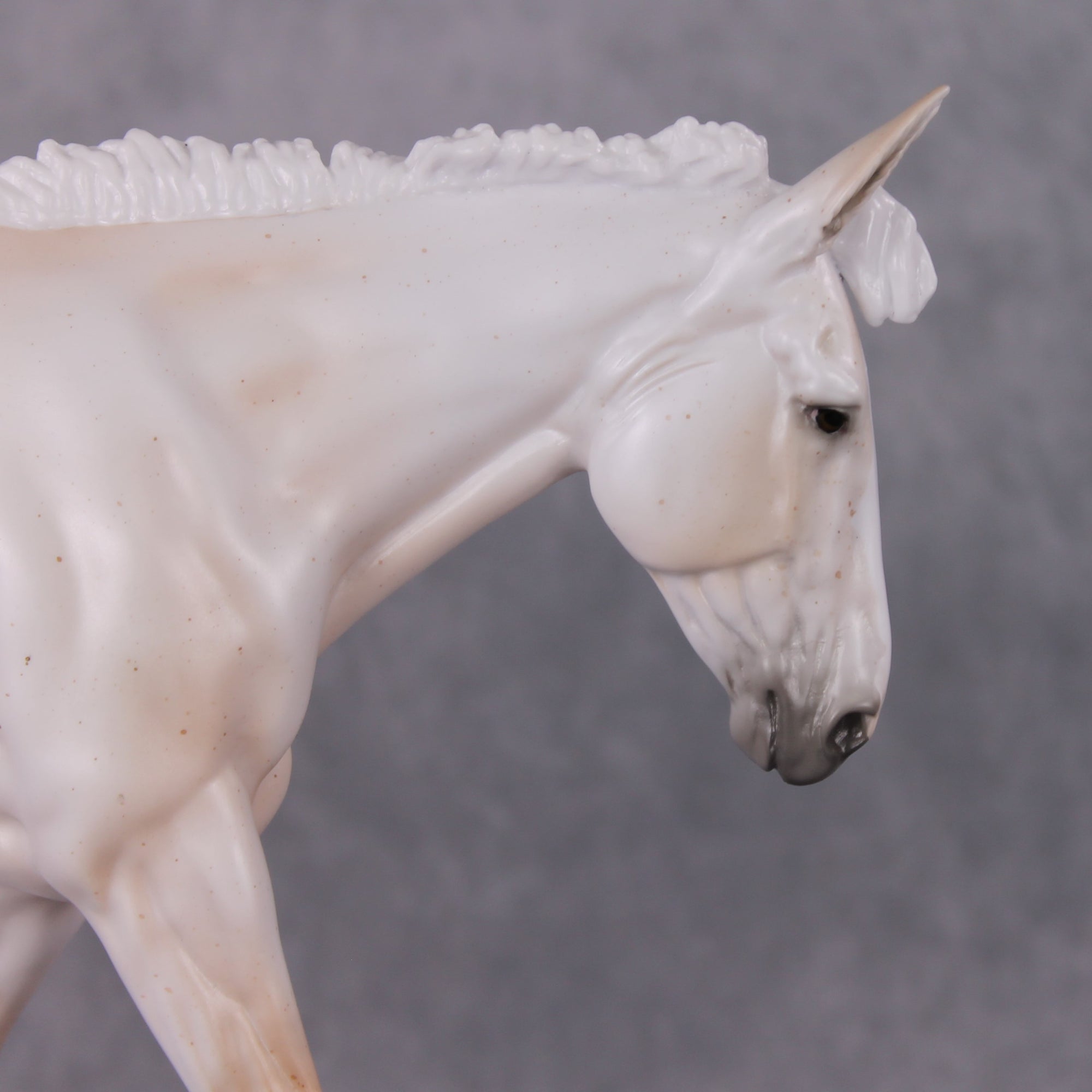 Sugar Plum LE-3 Pearly Fleabitten Mulberry Grey Mule by Ellen Robbins Holiday Sale Run HS24