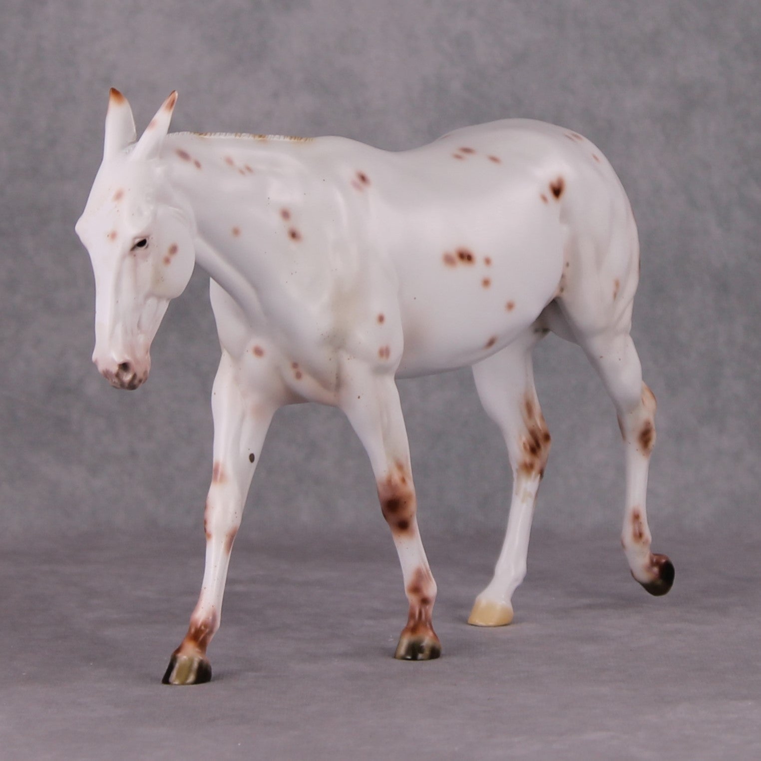 Spice Drop LE-3 Chestnut Leopard Appy Pinned Eared Mule by Ellen Robbins Holiday Sale Run HS24