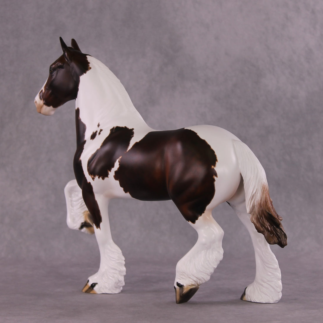 "Grotowski" OOAK FCM Trotting Drafter by Julie Keim SHCF25 Drawing