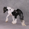 Hyperborea LE-10 Black Tobiano W/ Braided Mane &amp; Forelock Irish Cob By Jess Hamill Holiday Sale Run HS24