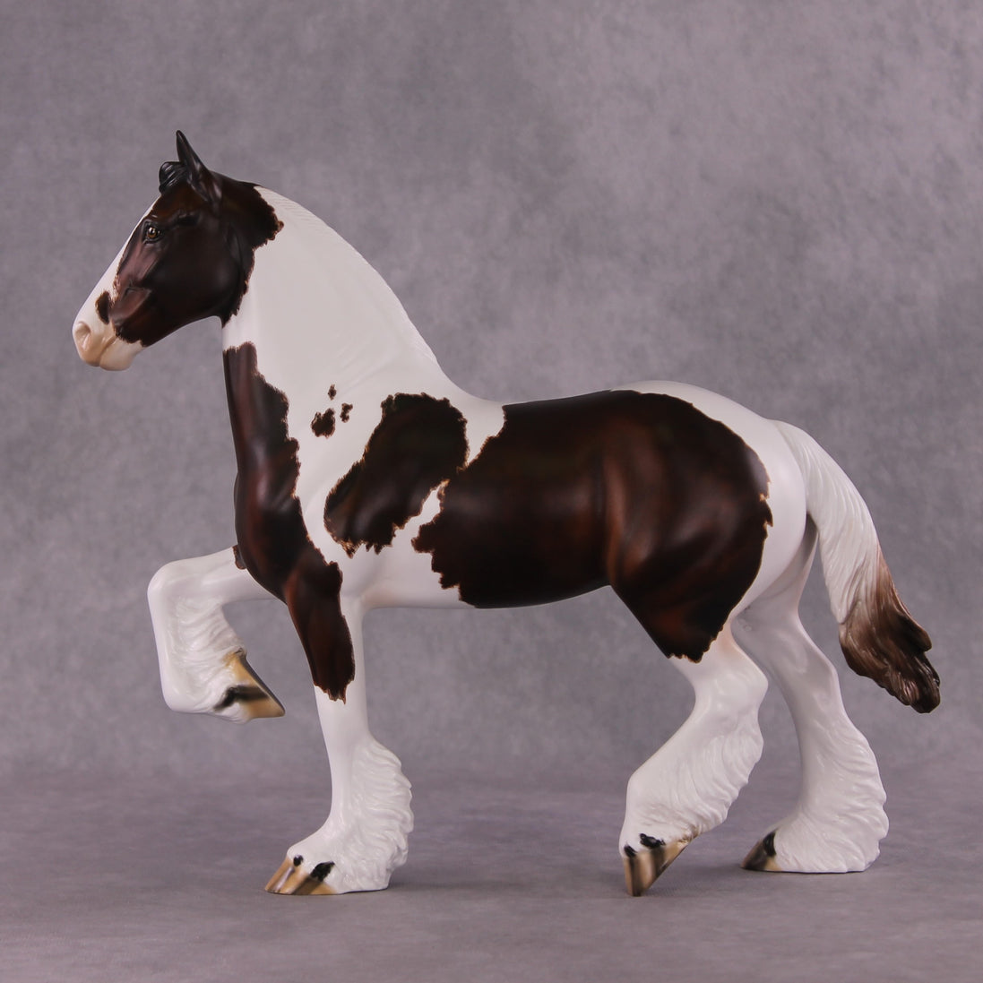 "Grotowski" OOAK FCM Trotting Drafter by Julie Keim SHCF25 Drawing