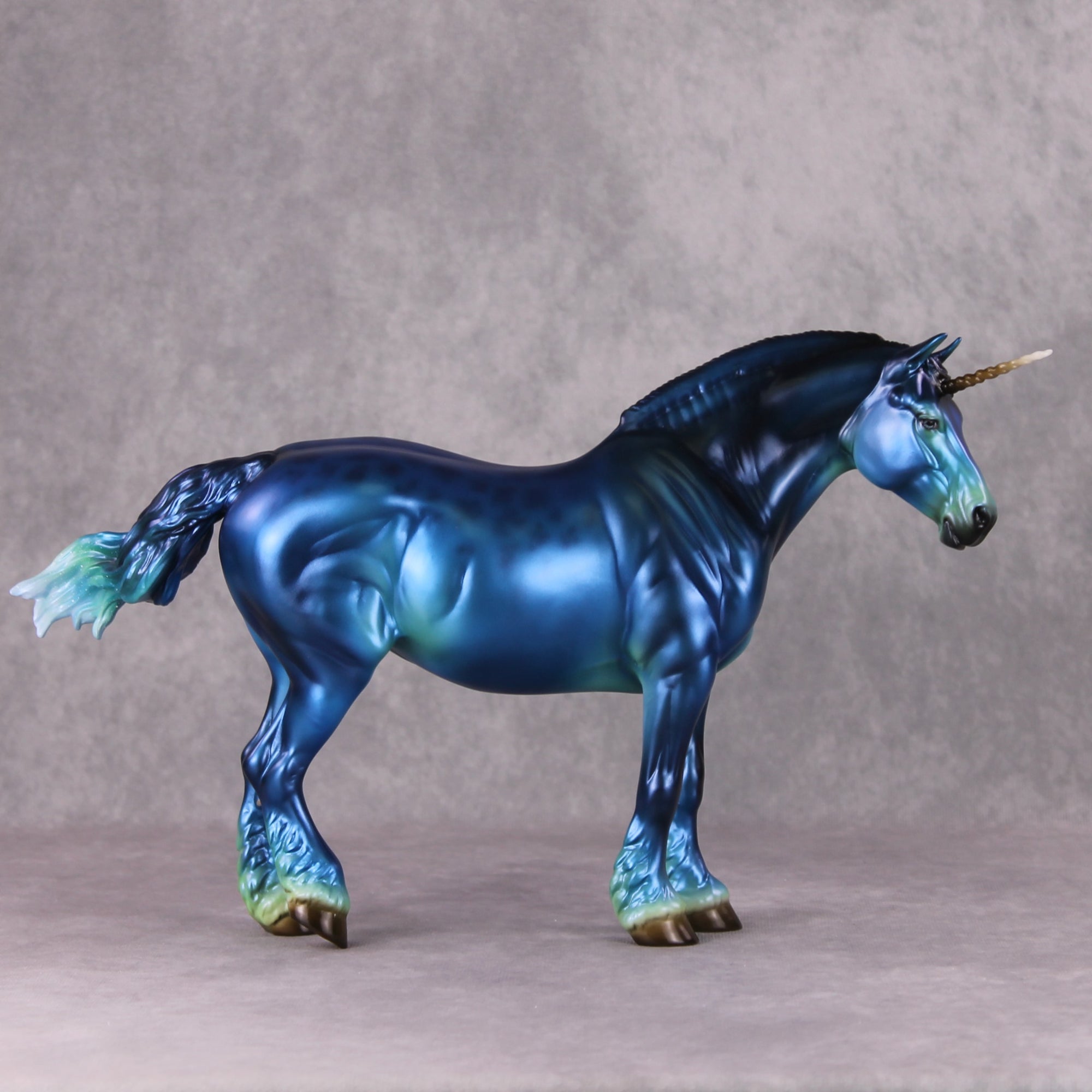 Lincoln LE 30 Deep Ocean Blues Deco Custom Heavy Draft Unicorn By Ellen Robbins Holiday Sale Run HS24