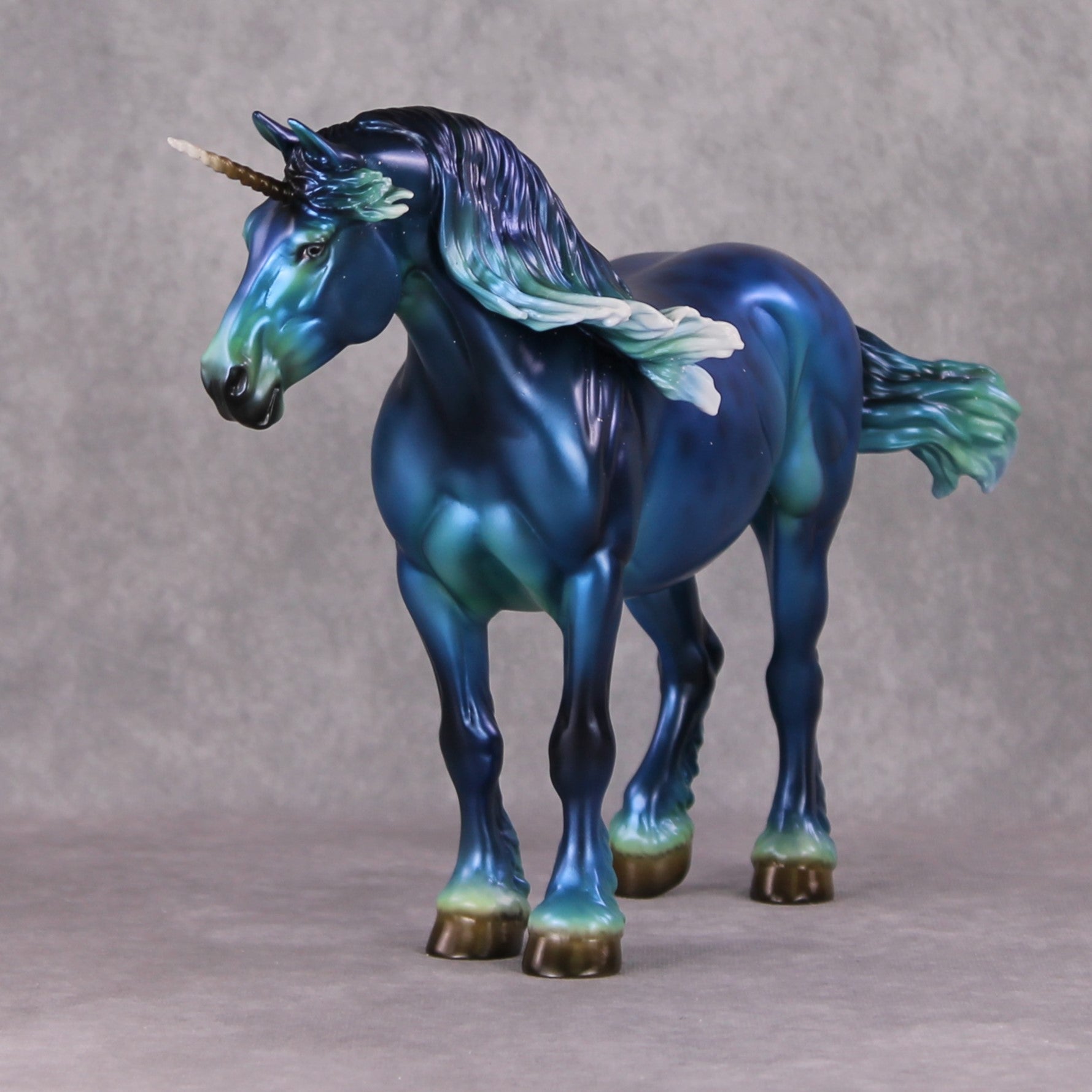 Lincoln LE 30 Deep Ocean Blues Deco Custom Heavy Draft Unicorn By Ellen Robbins Holiday Sale Run HS24