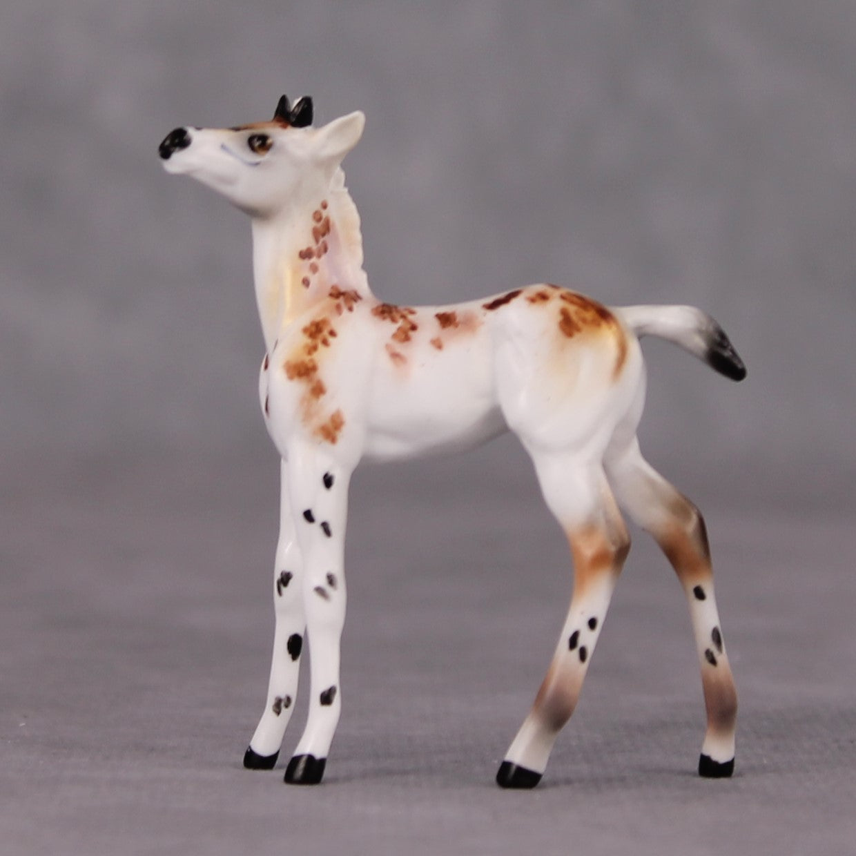 Crouton LE-10 Piebald Deer Button Buck Foal Chip By Dawn Quick Holiday Sale Run HS24